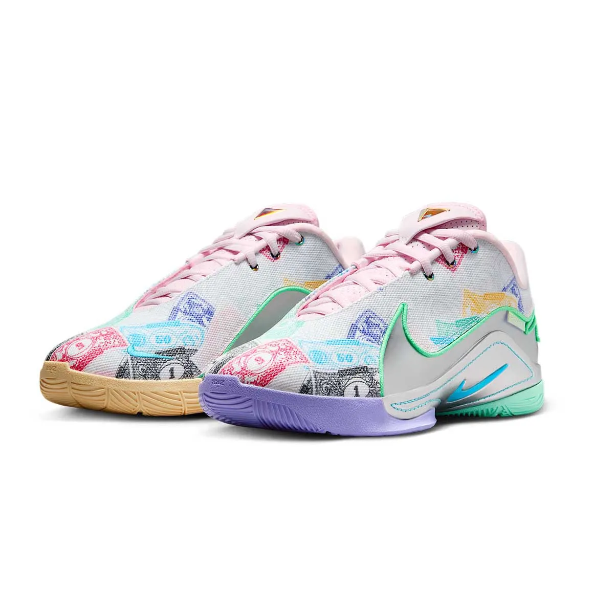 LeBron XXII 'Currency' EP 'White Green Glow' Vibrant breathability men's extra - large