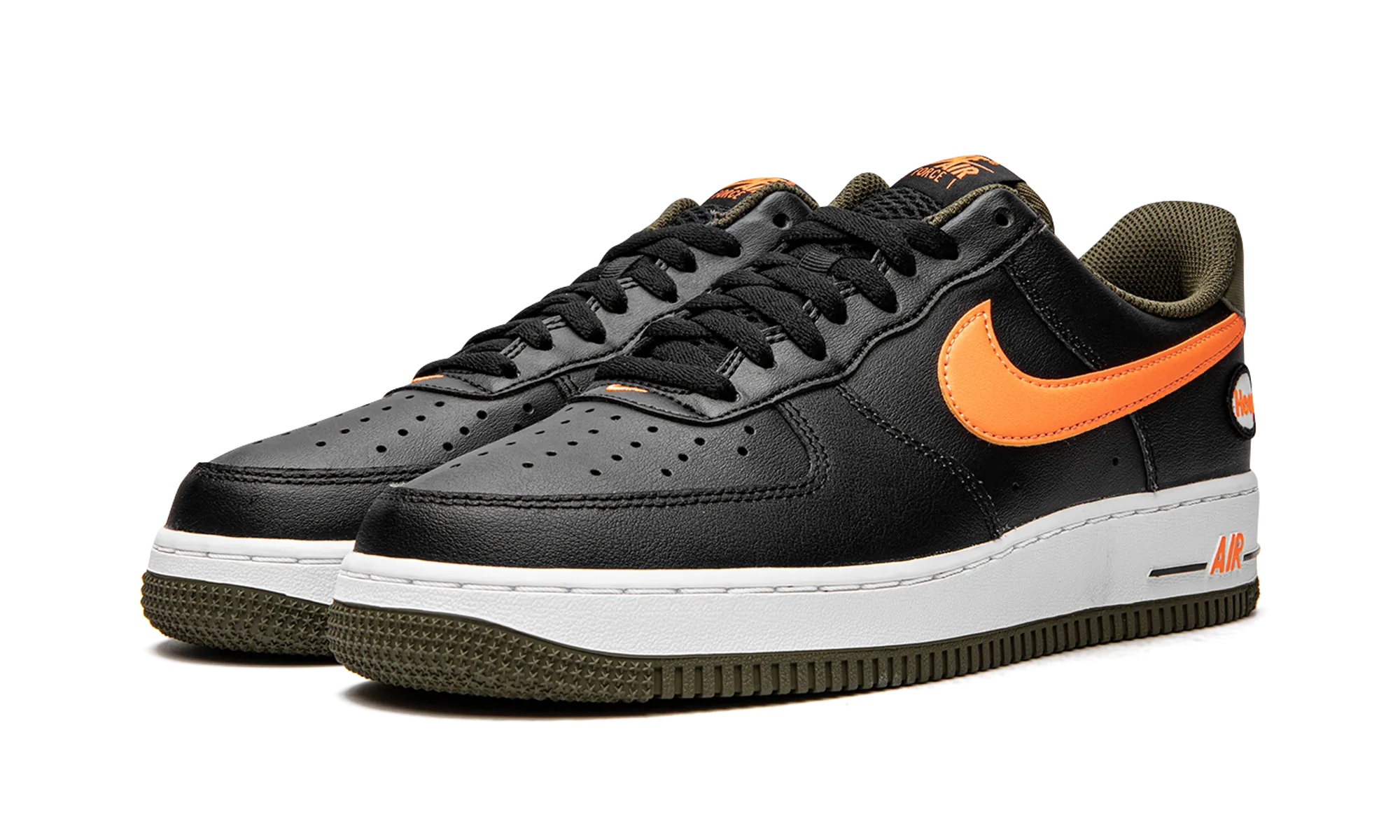 Slim performance Resilient Pace Air Force 1 Low "Hoops Black University Gold"