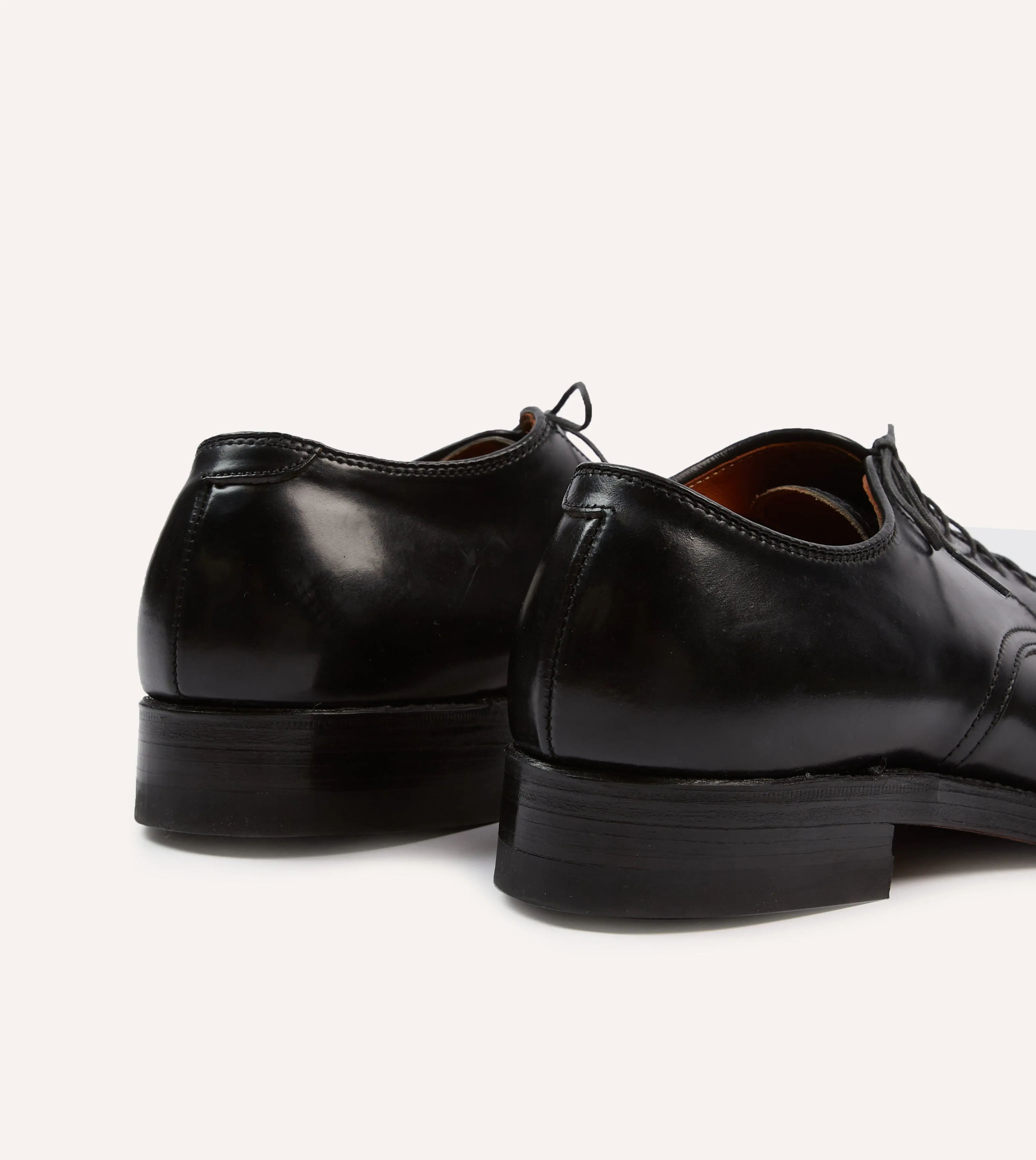 Alden Black Cordovan Algonquin Blucher Detail Shade