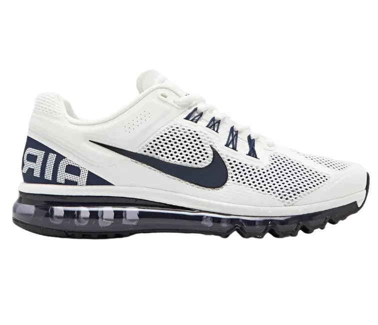 waterproof membrane Hybrid Cushioning System Men??s Nike Air Max 2013 (White/Navy)
