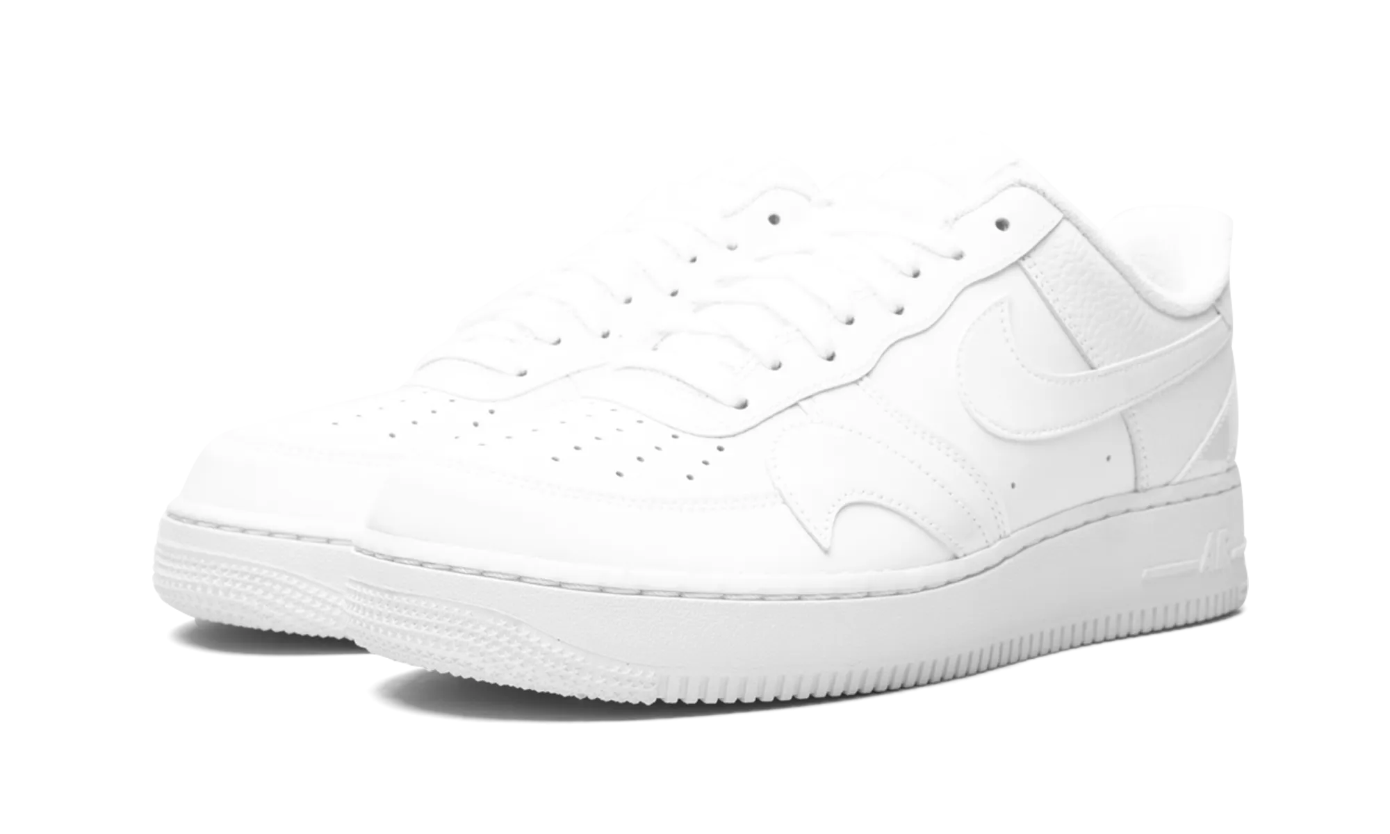 TPU Heel Counter Non Slip Tread Air Force 1 '07 LV8 "Misplaced Swoosh - Triple White"