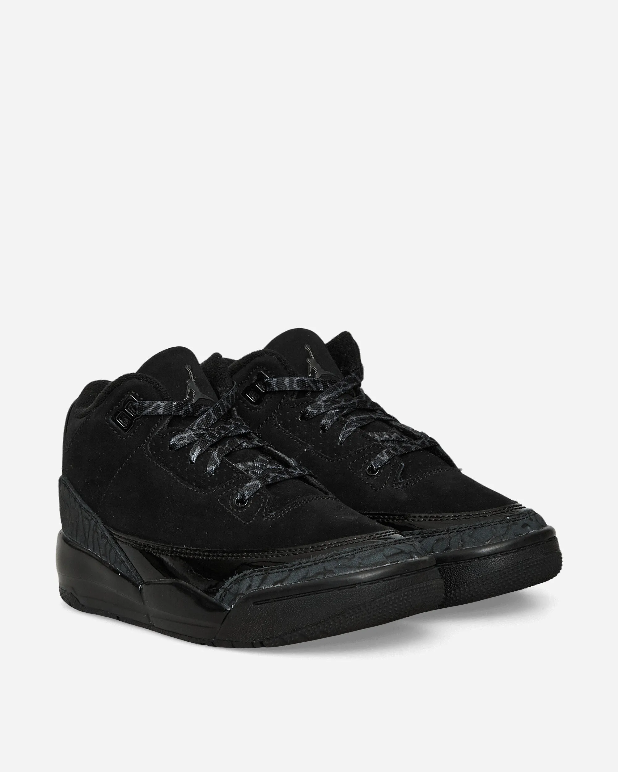 Fashion Active Slip-resistant ease Air Jordan 3 (PS) Sneakers Black Cat