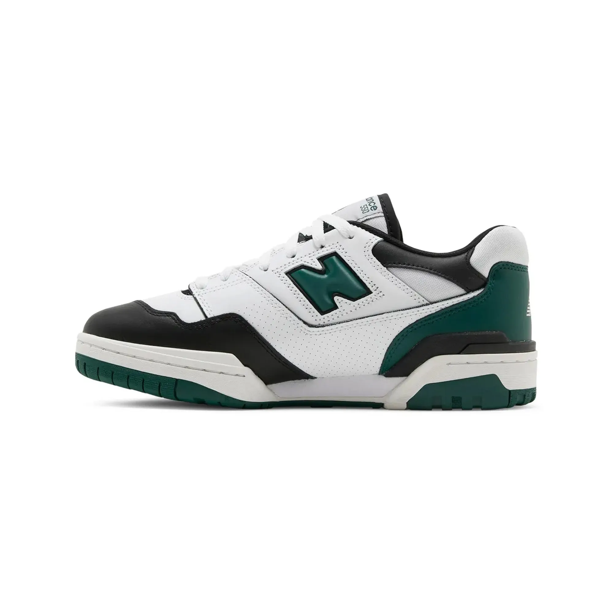 New Balance 550 'White Green Black' (2021) bowling shoes fringe - trimmed - design shoes