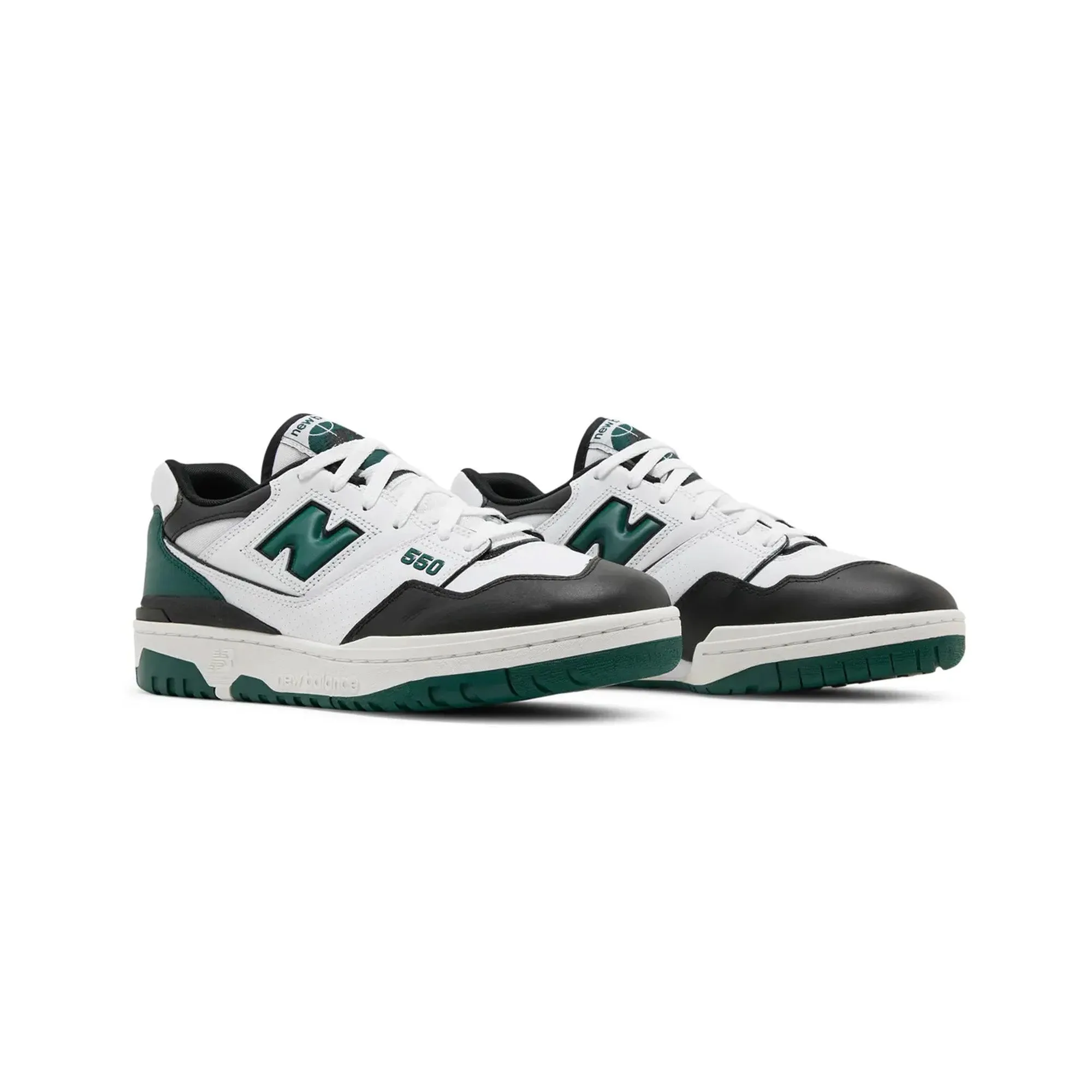 New Balance 550 'White Green Black' (2021) hook - and - loop running on treadmills