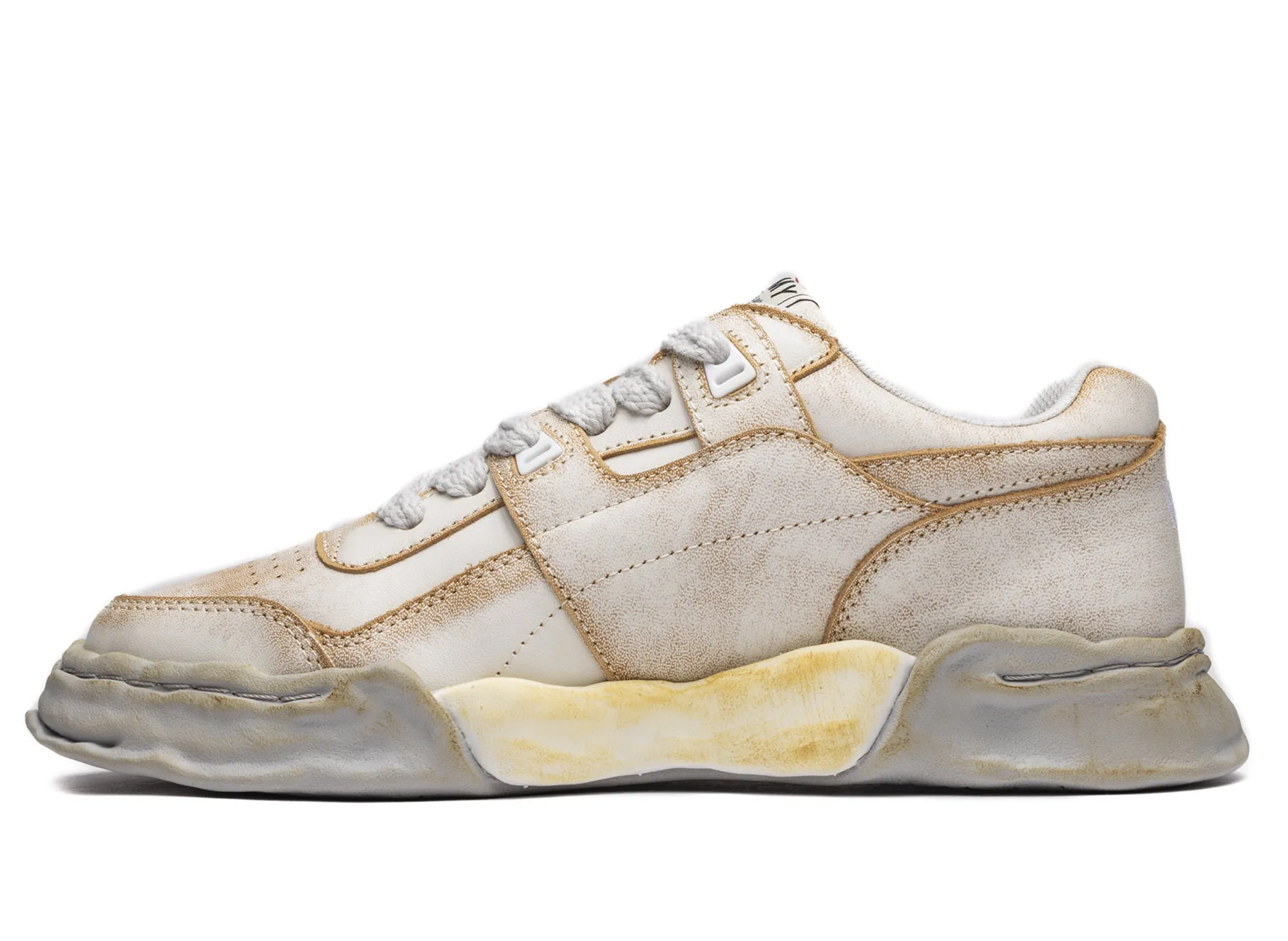 Maison Mihara Yasuhiro Leather Parker OG in White Injury Safe