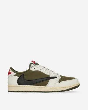 Smart Ease Travis Scott Air Jordan 1 Low Sneakers Medium Olive