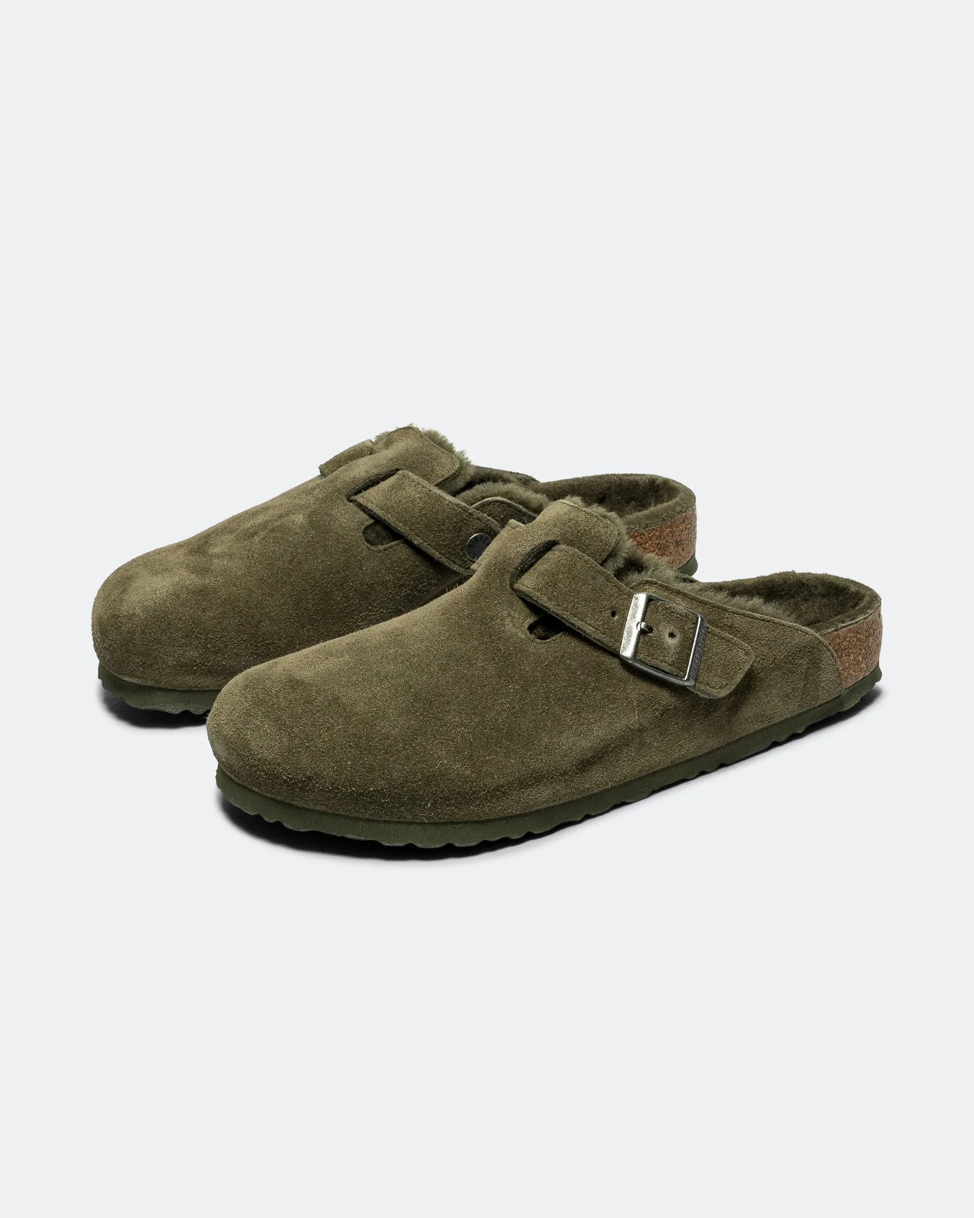 Boston - Thyme Suede Leather/Shearling No-Fuss Wear
