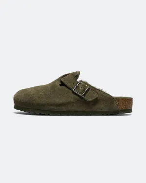 Boston - Thyme Suede Leather/Shearling High-Performance Footwear Soft Support