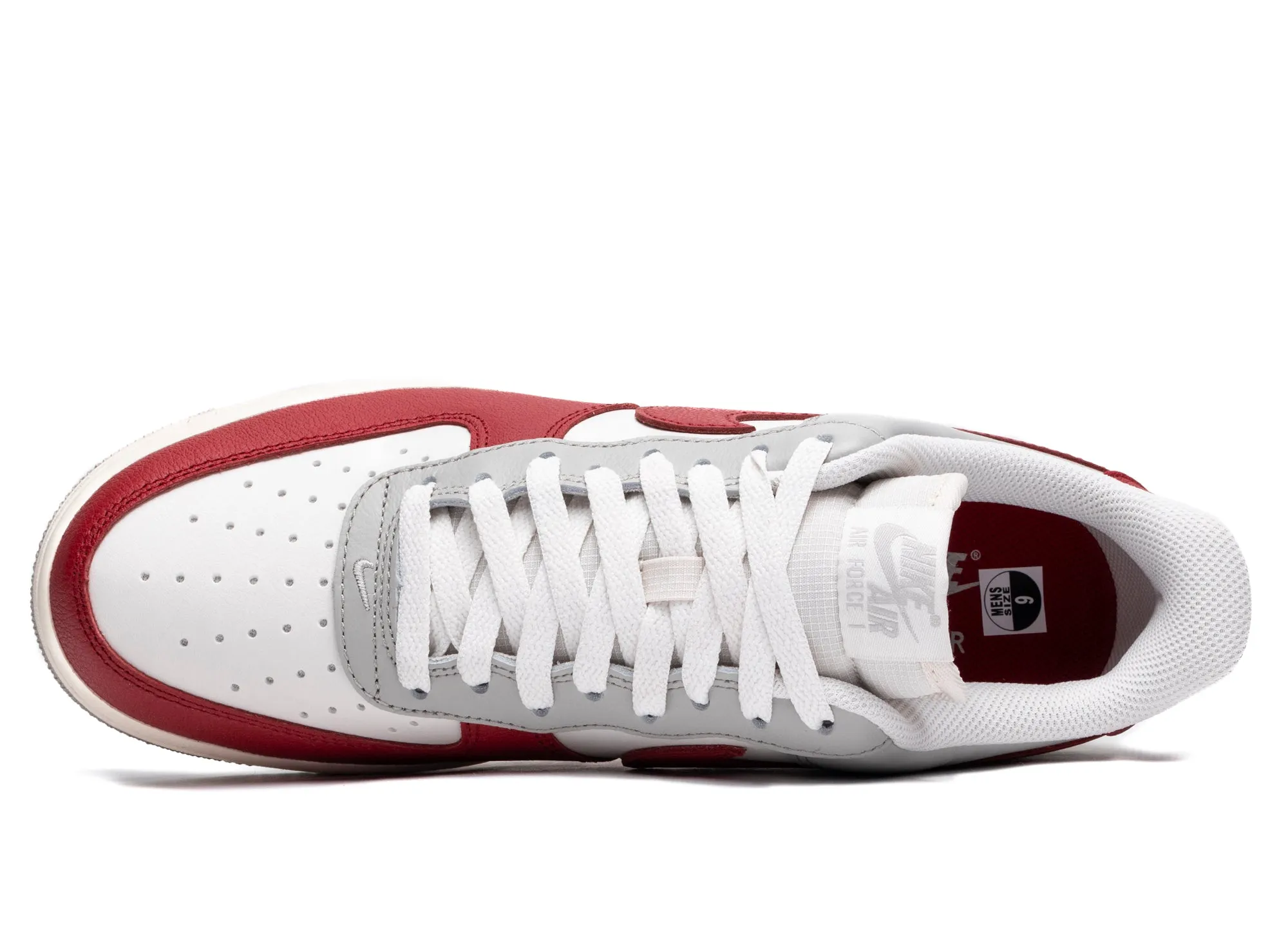 Nike Air Force 1 '07 'Dragon Red' White Clean Mono Style