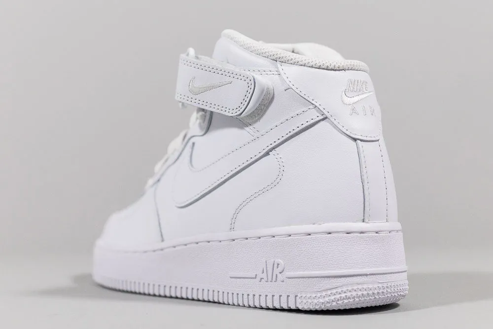 Nike Air Force 1 Mid '07 'Triple White' Full Coverage Weatherproof