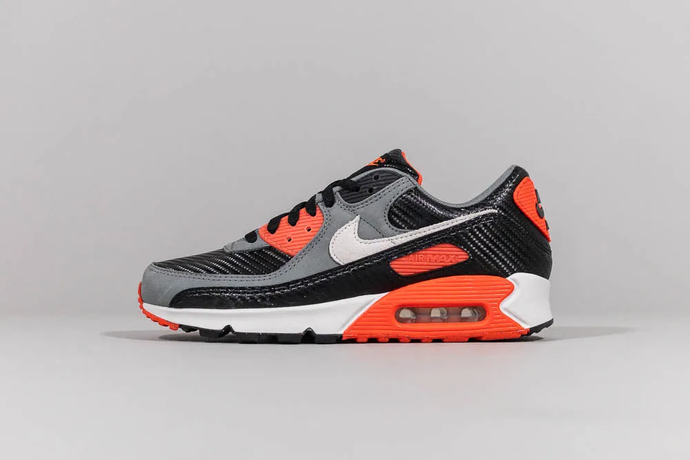 Nike Air Max 90 Premium 'Cool Grey and Black' Forest Run FlexibleSole