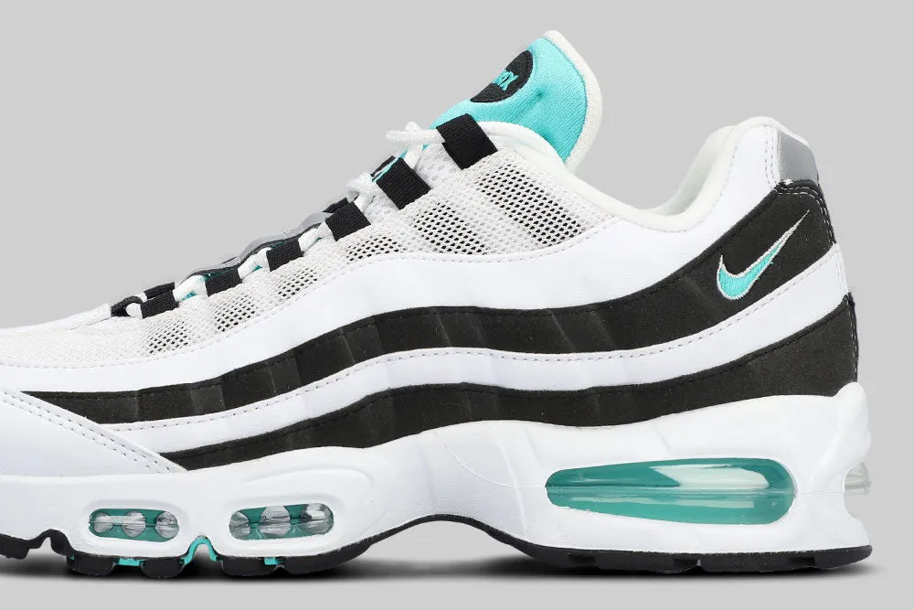 Fast Running wide - base - feature shoes Nike Air Max 95 OG 'White and Black'