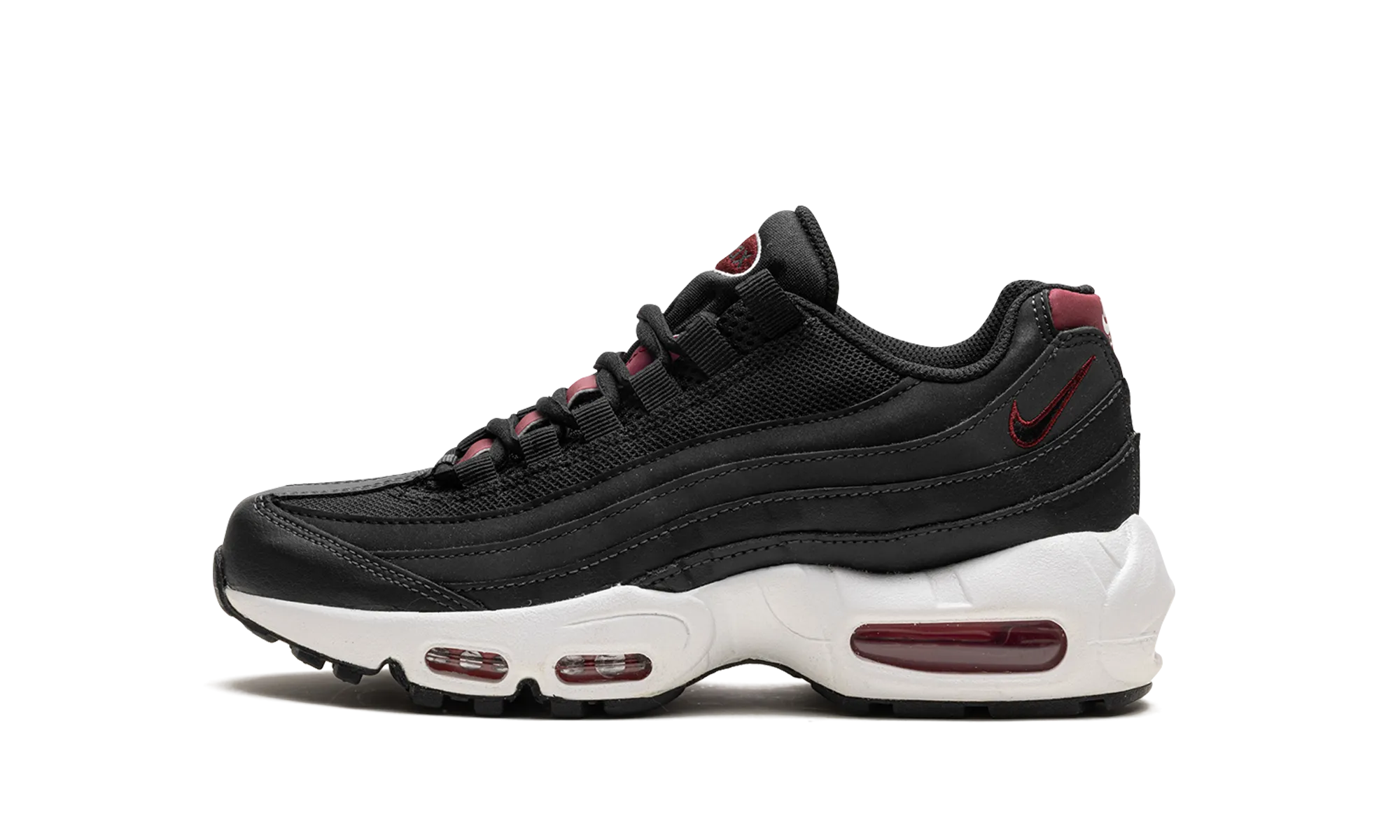 Nike Air Max 95 Recraft GS "Anthracite Team Red" breathable - mesh - upper shoes Compact