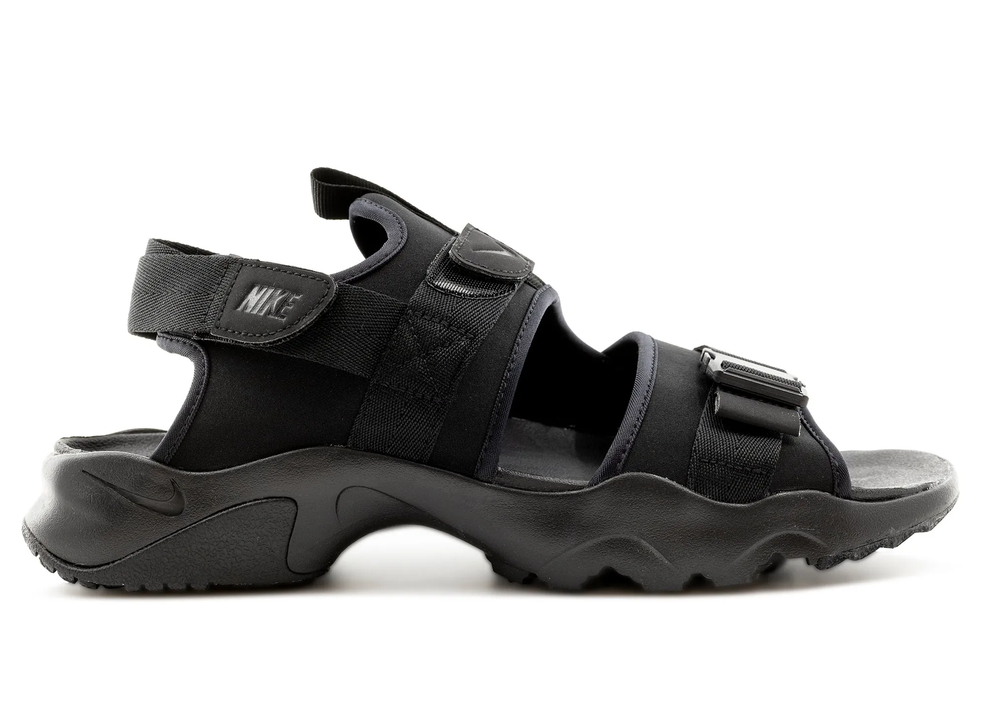 Nike Canyon Slide 'Triple Black' Cushioned Base Busy Professionals Strong Step