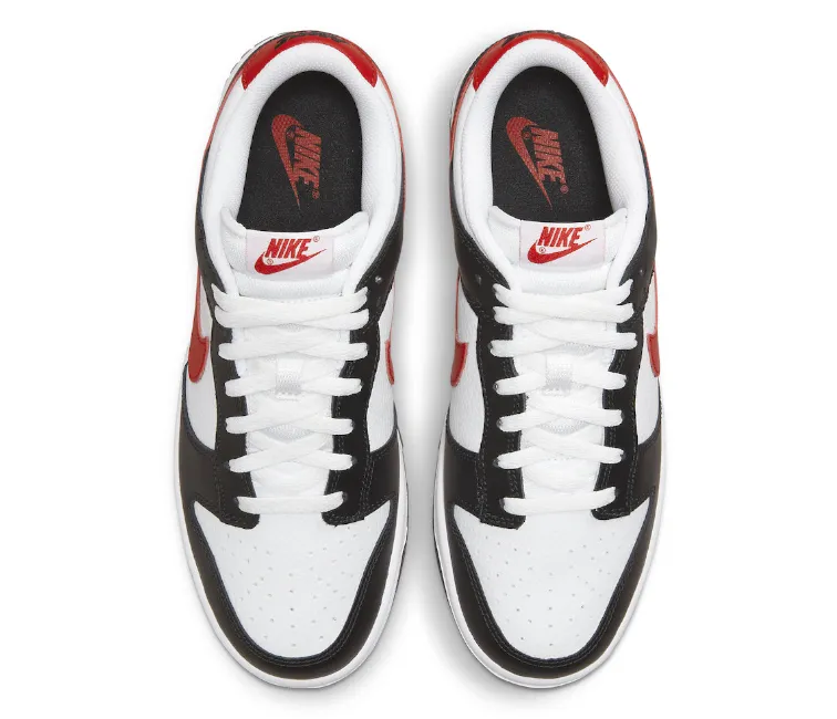 Nike Dunk Low Retro (Red Swoosh Panda) Street Focus Breathable wear