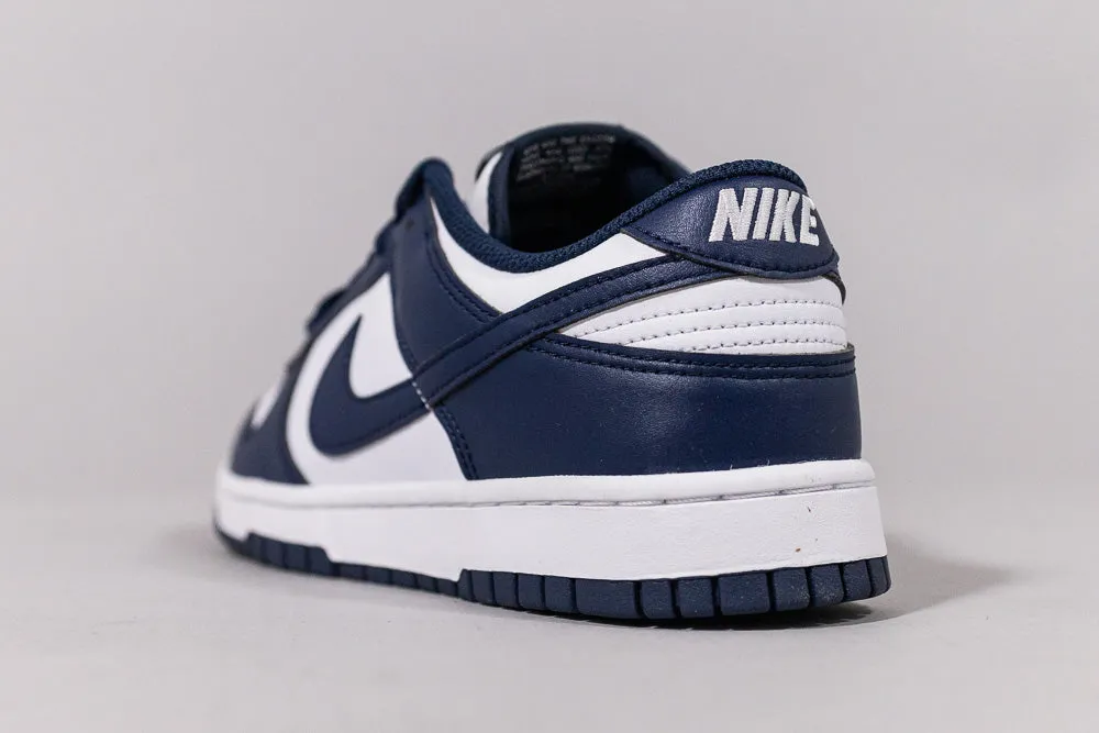 Nike Dunk Low Retro 'White and Midnight Navy' Plus Size