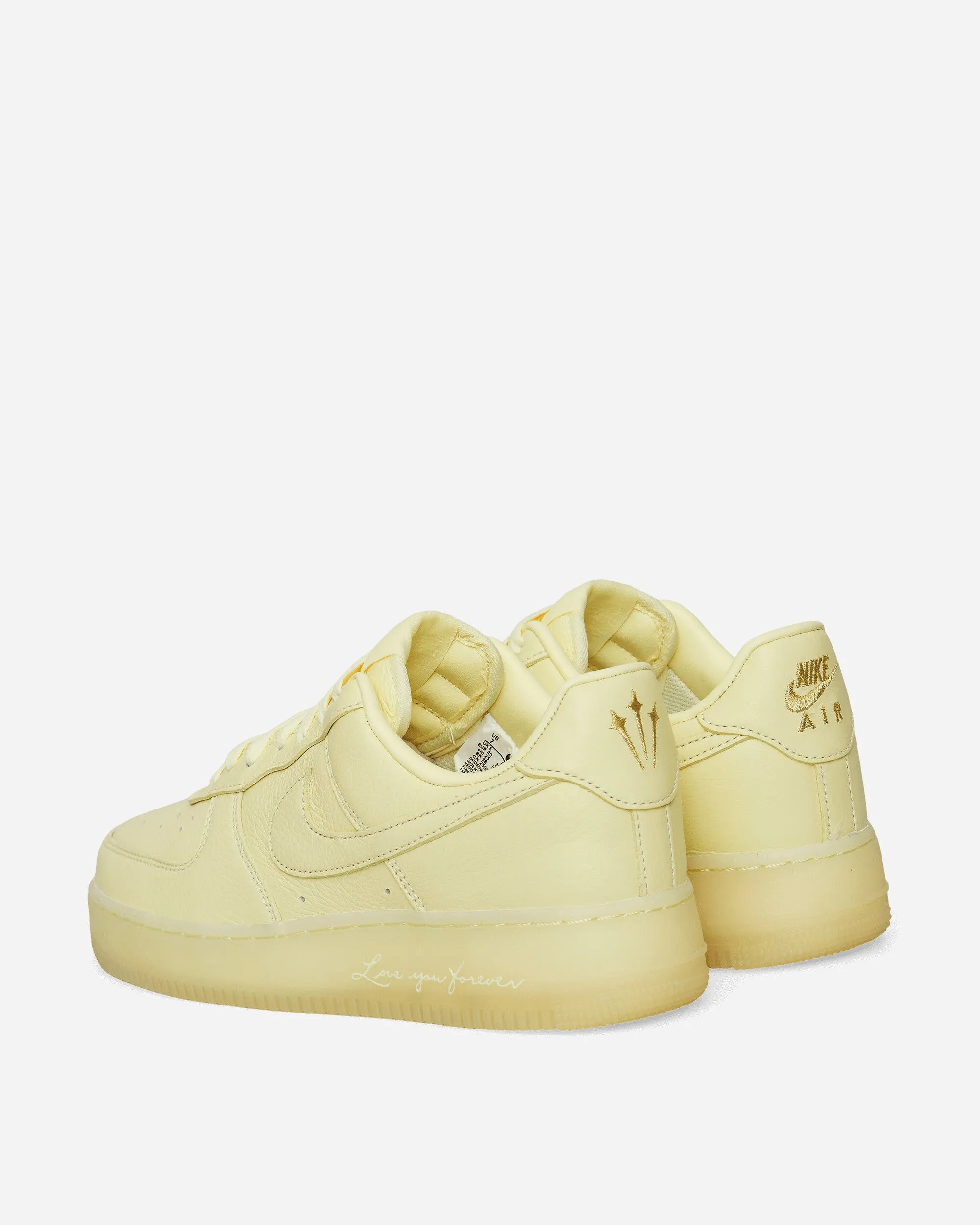 Dynamic Fit System Abrasion Resistant Toe Caps NOCTA Air Force 1 Sneakers Citron Tint
