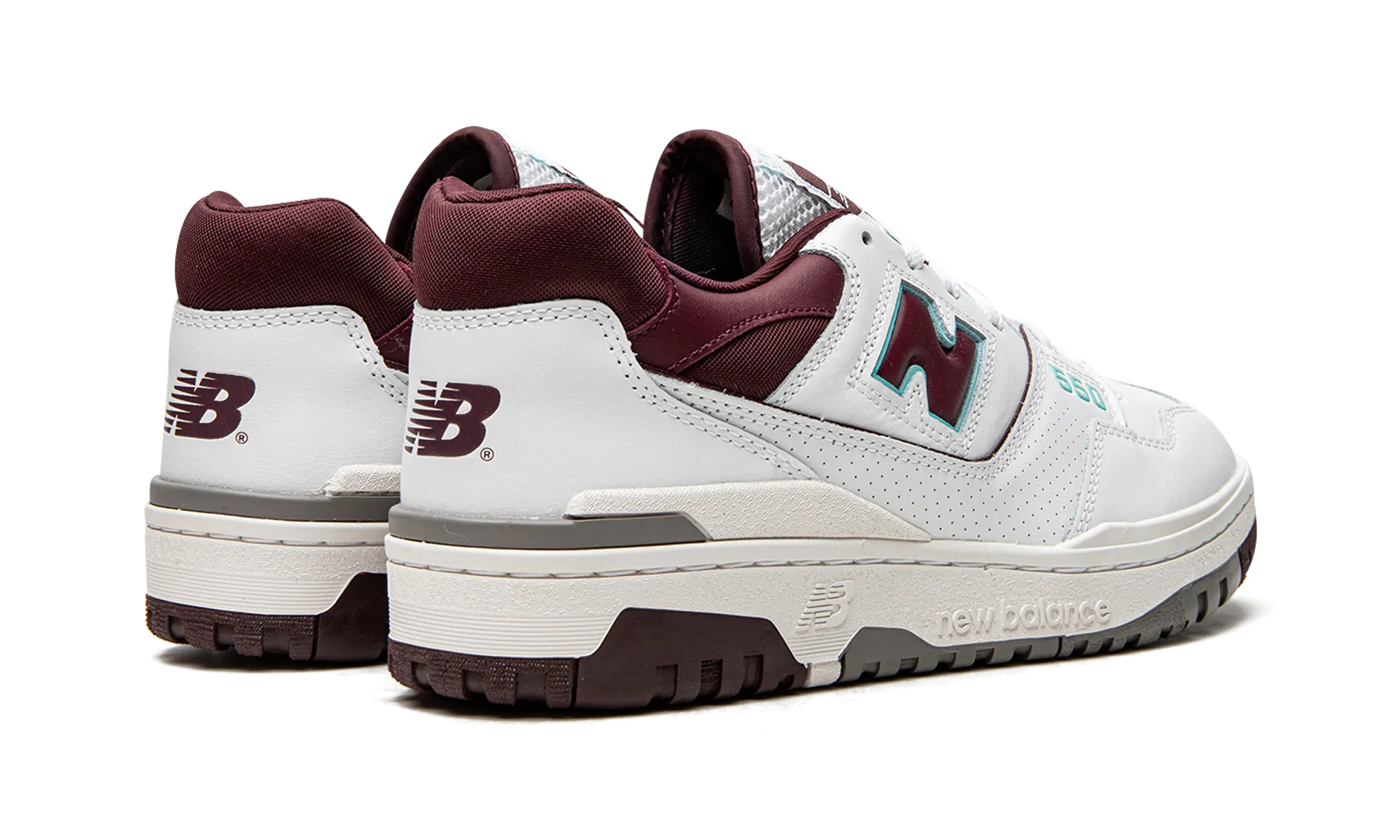 550 "Burgundy / Cyan" entry - level running shoes