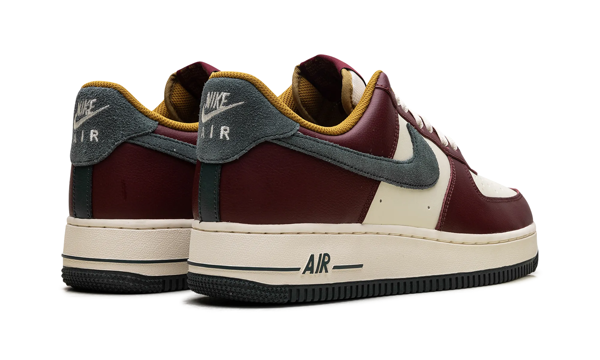 Adjustable Tongue Comfort Boost Air Force 1 "Dark Team Red Vintage Green"