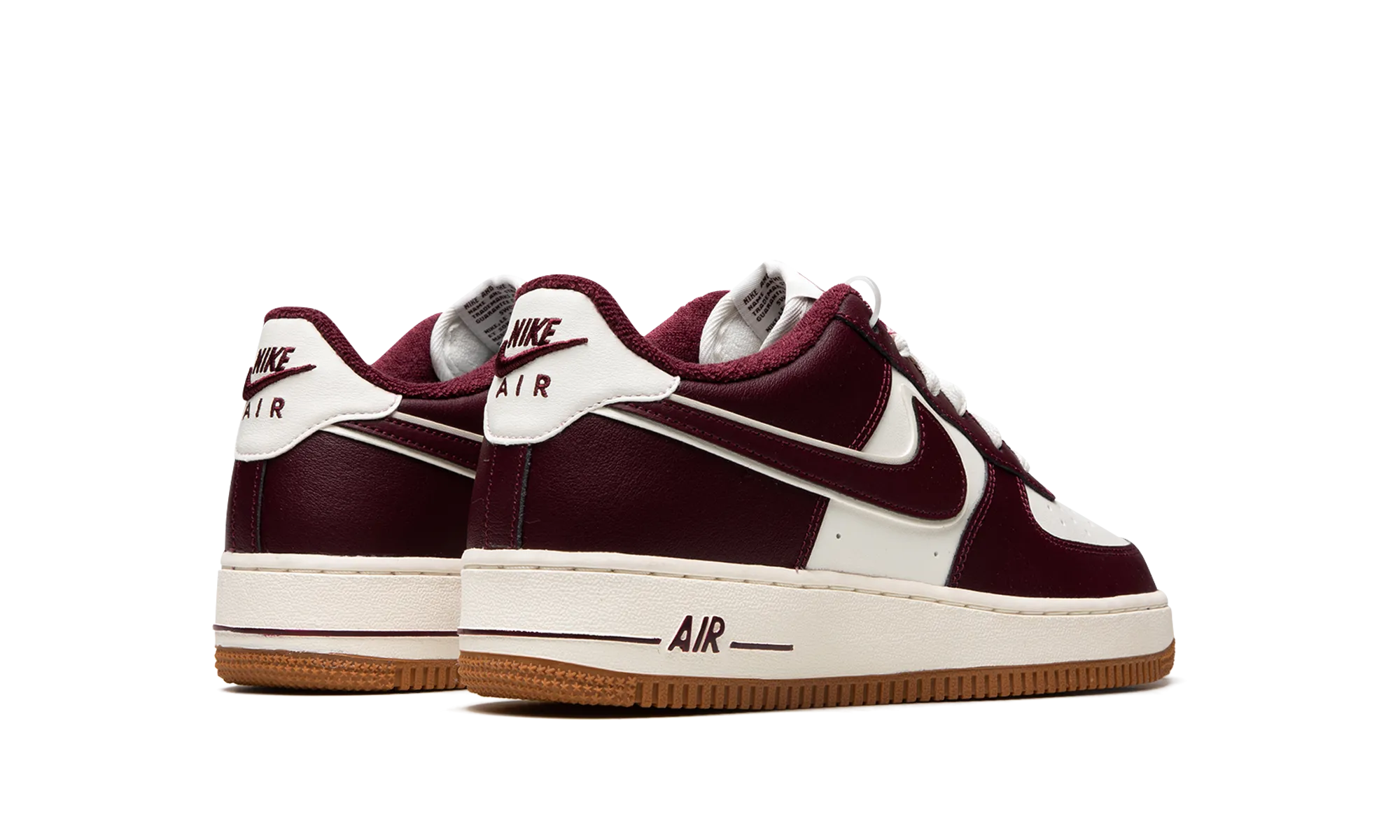 AIR FORCE 1 LV8 (GS) "College Pack - Night Maroon" Impact Diffusion Layers Casual Footwear
