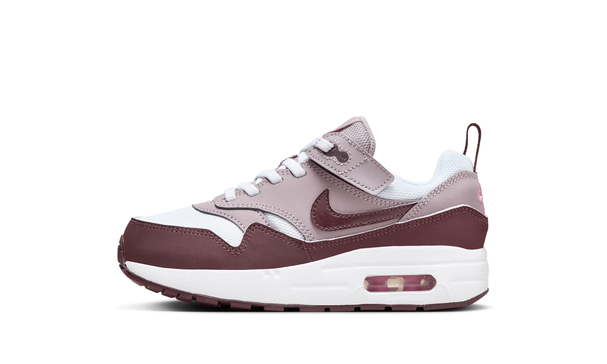 Air Max 1 EasyOn PS "Light Violet Burgundy Crush" workout shoes Comfortable Cushions