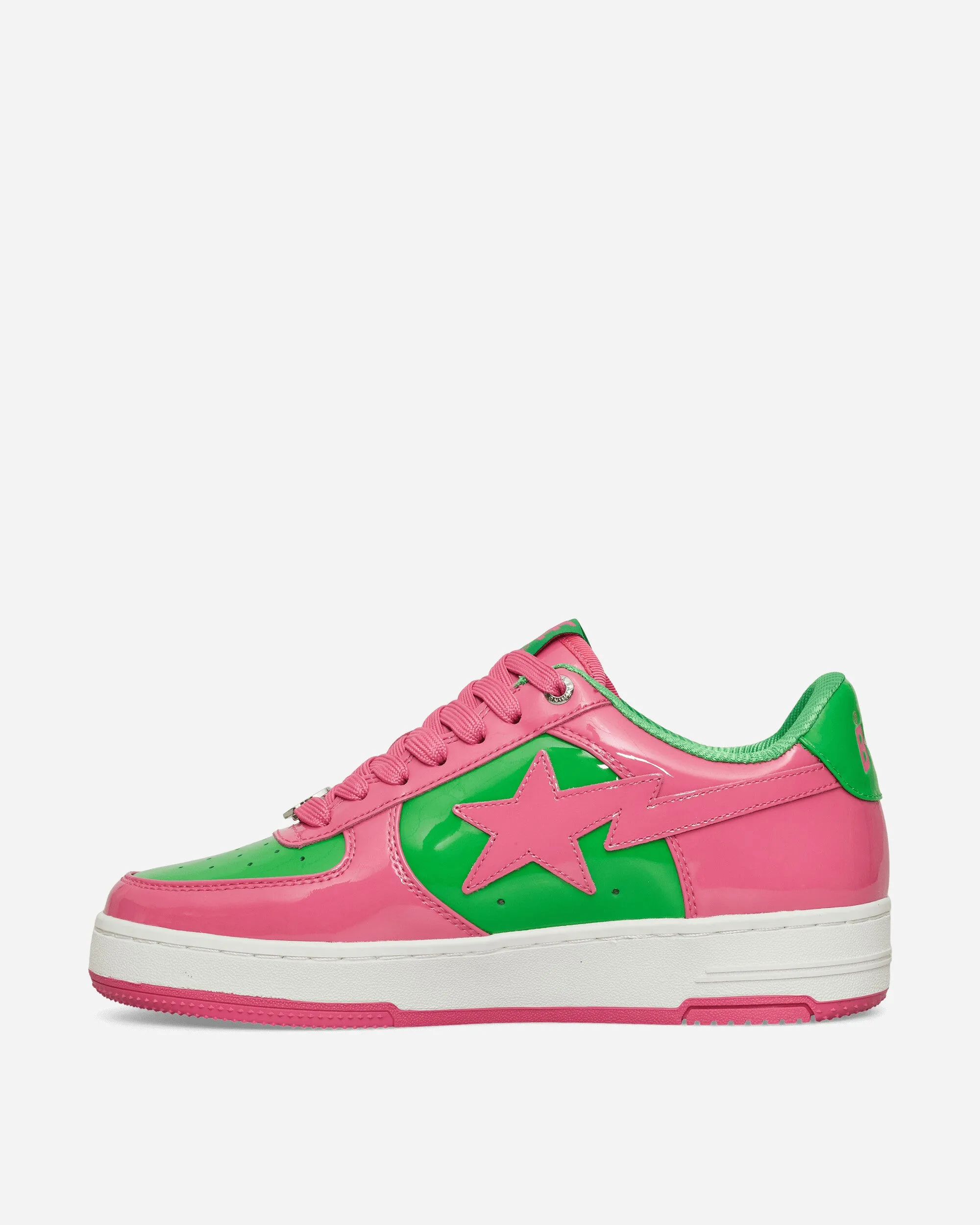 BAPE STA #1 M2 Sneakers Pink Microfiber Layers Slim Frame