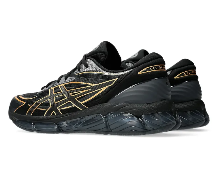 Men's Asics Gel-Quantum 360 8 (Black/Pure Gold) Impact Diffusion Design Sock Like Collar Fit