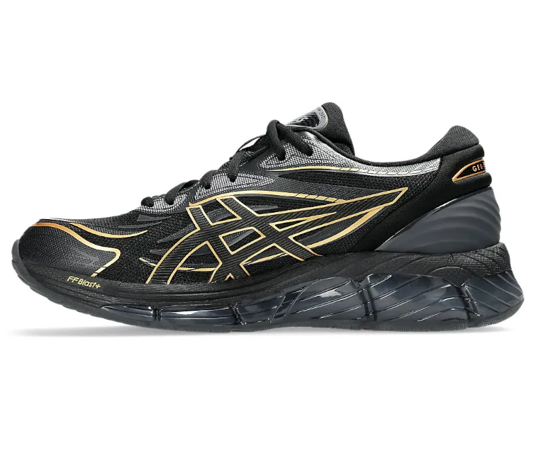 Men's Asics Gel-Quantum 360 8 (Black/Pure Gold) Basic Fit Rubberized Heel