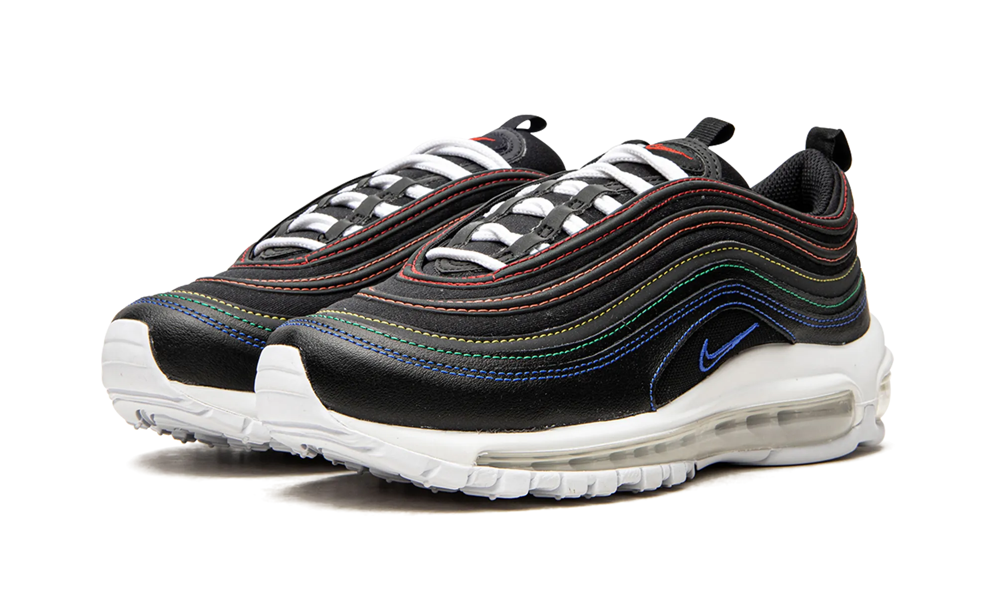 AIR MAX 97 MNS WMNS "Rainbow Stitcthing" Comfortable Design