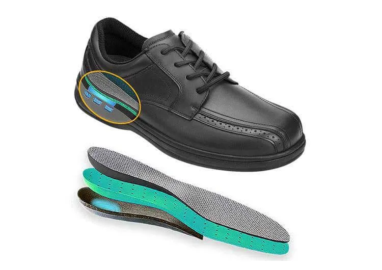 Orthofeet Men Gramercy - Black Taper Shape Classic Edge