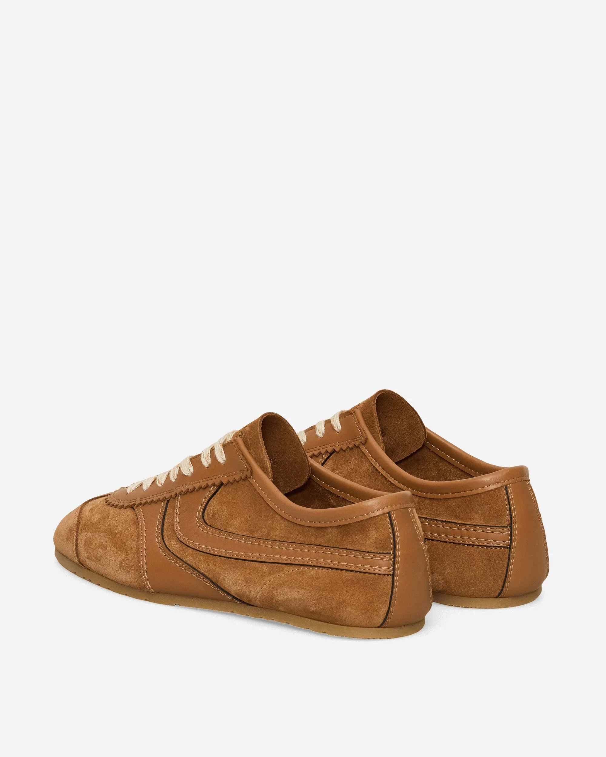 Versatile Everyday Design Suede Sneakers Tan