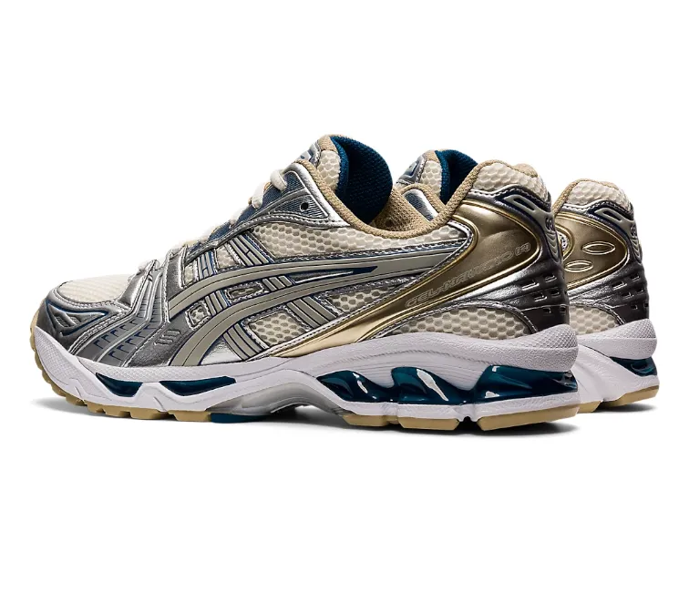 Arch Stabilizer System Women??s Asics Gel-Kayano 14 (Cream/Pure Silver)