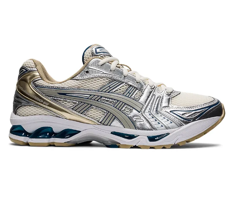 Women??s Asics Gel-Kayano 14 (Cream/Pure Silver) Weekend Routine