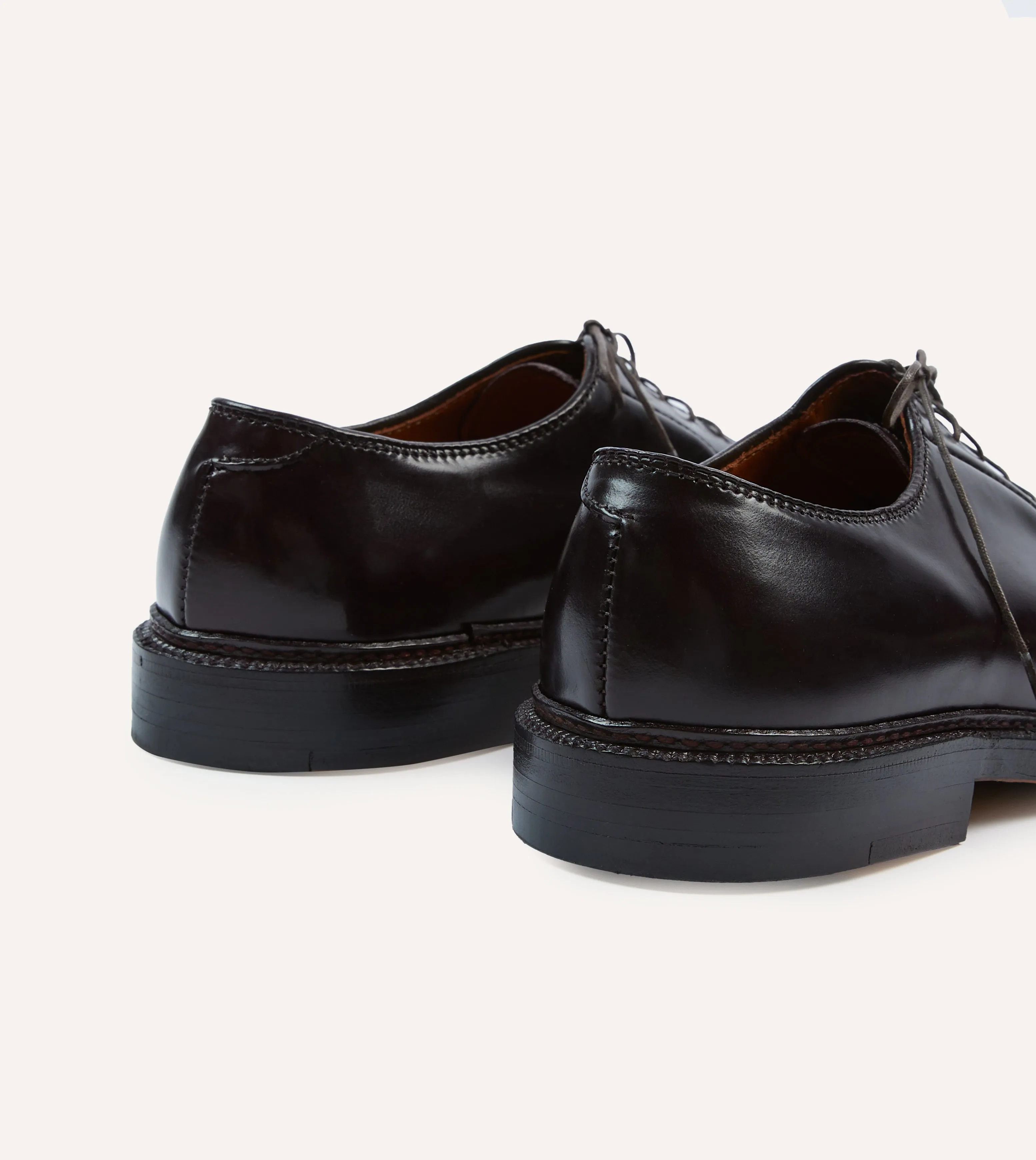 Polished Finish Weekend Mood Alden Colour 8 Cordovan Plain Toe Blucher