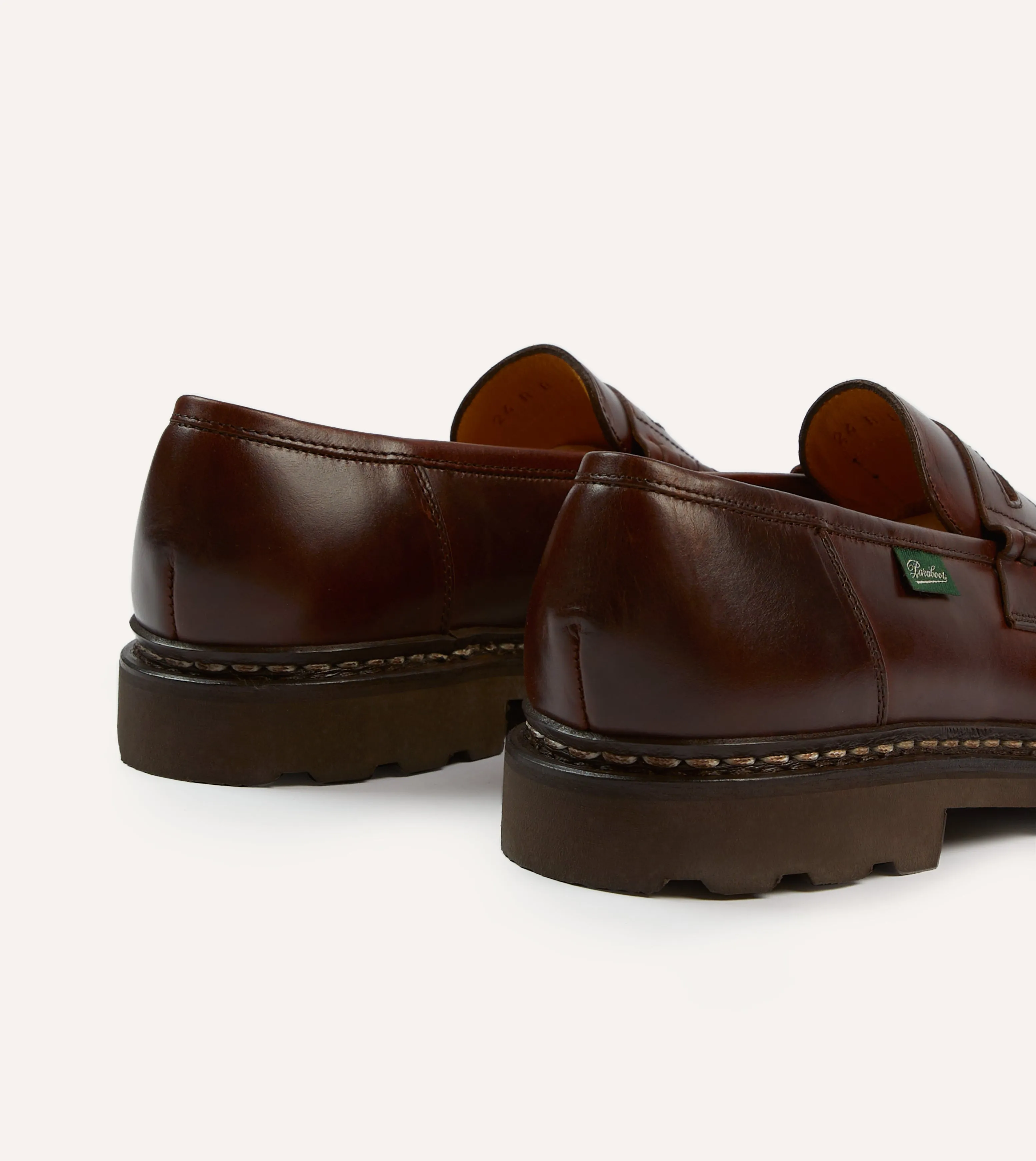 Wingtip Design Clean Silhouette Paraboot Reims ??corce Leather Loafer