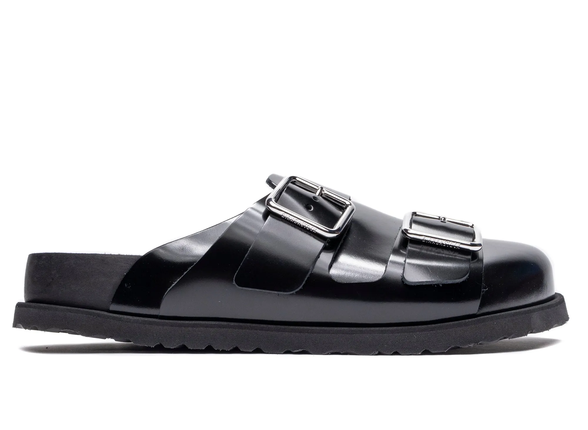 Wide Path Birkenstock 1774 222 West Shiny Leather in Black