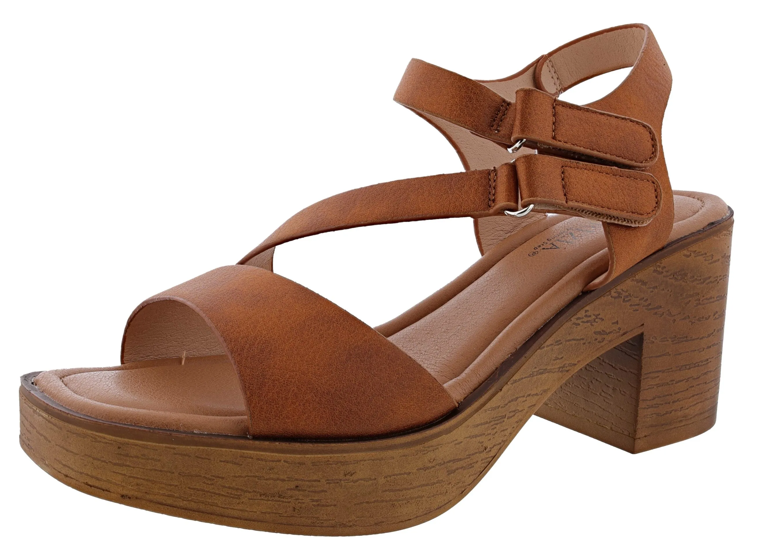 Patrizia Diatria Chunky Block Heel Sandals by Spring Step Vintage Pumps Comfortable High Heels