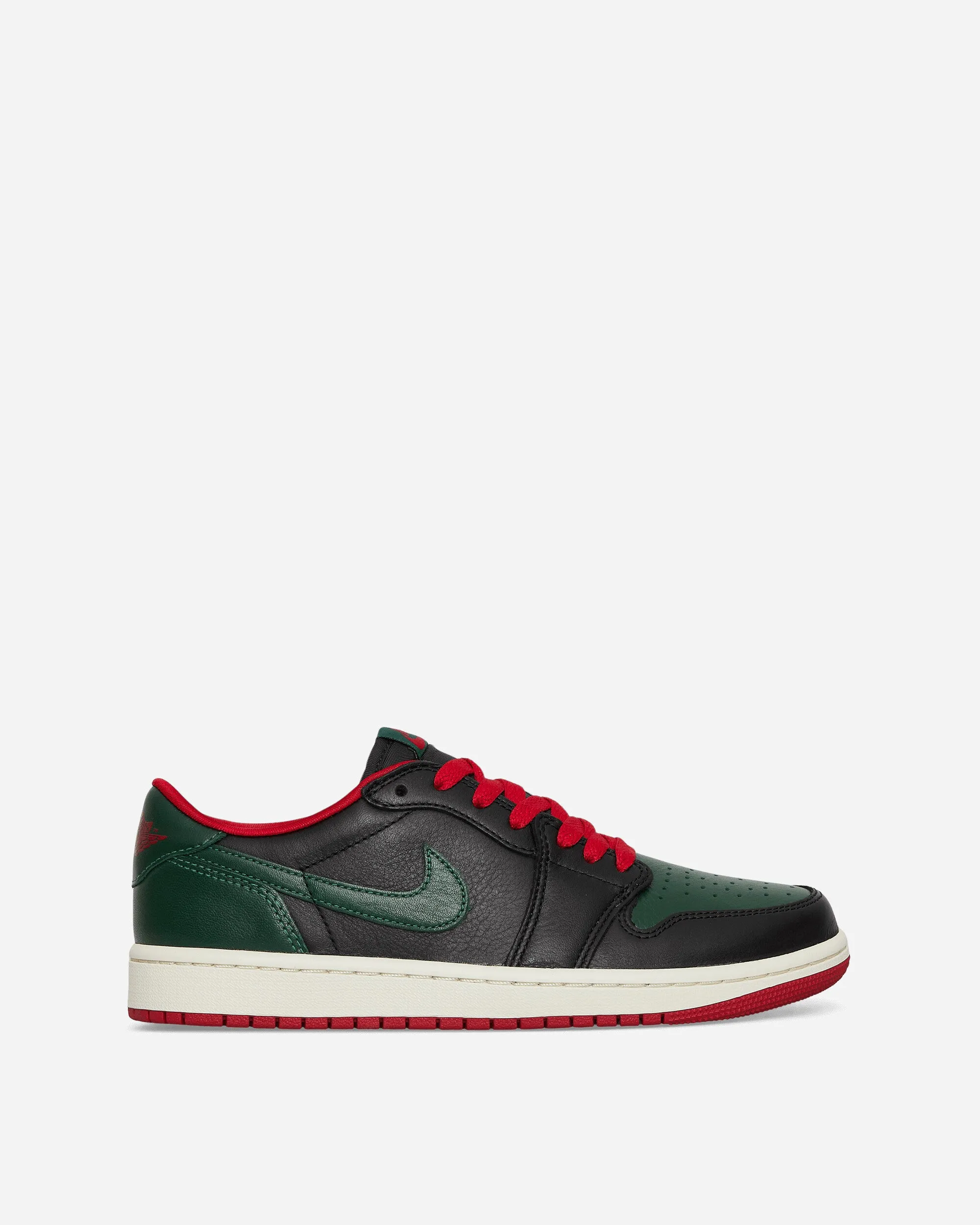 Designer Style Women's Air Jordan 1 Retro Low OG Sneakers Black / Gorge Green