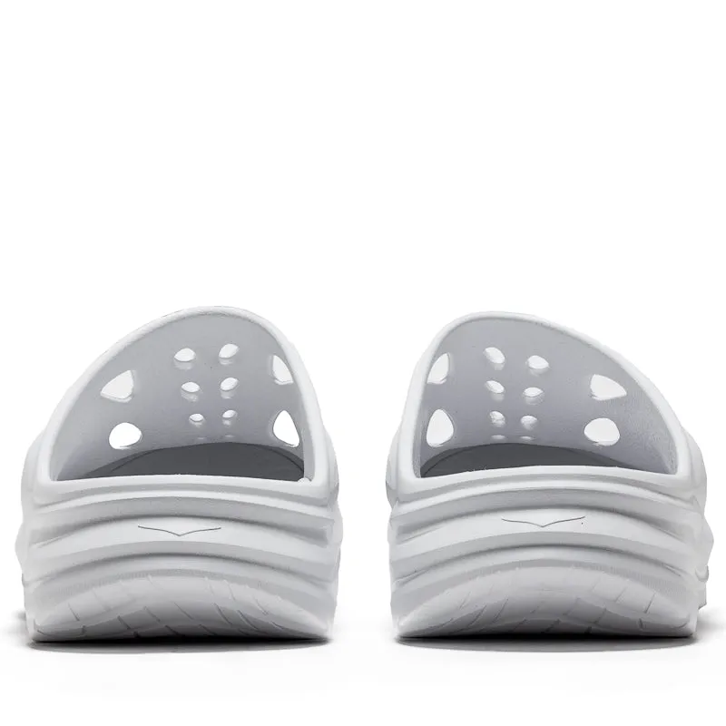 Practical Comfort foldable Hoka Ora Recovery Mule - White/White