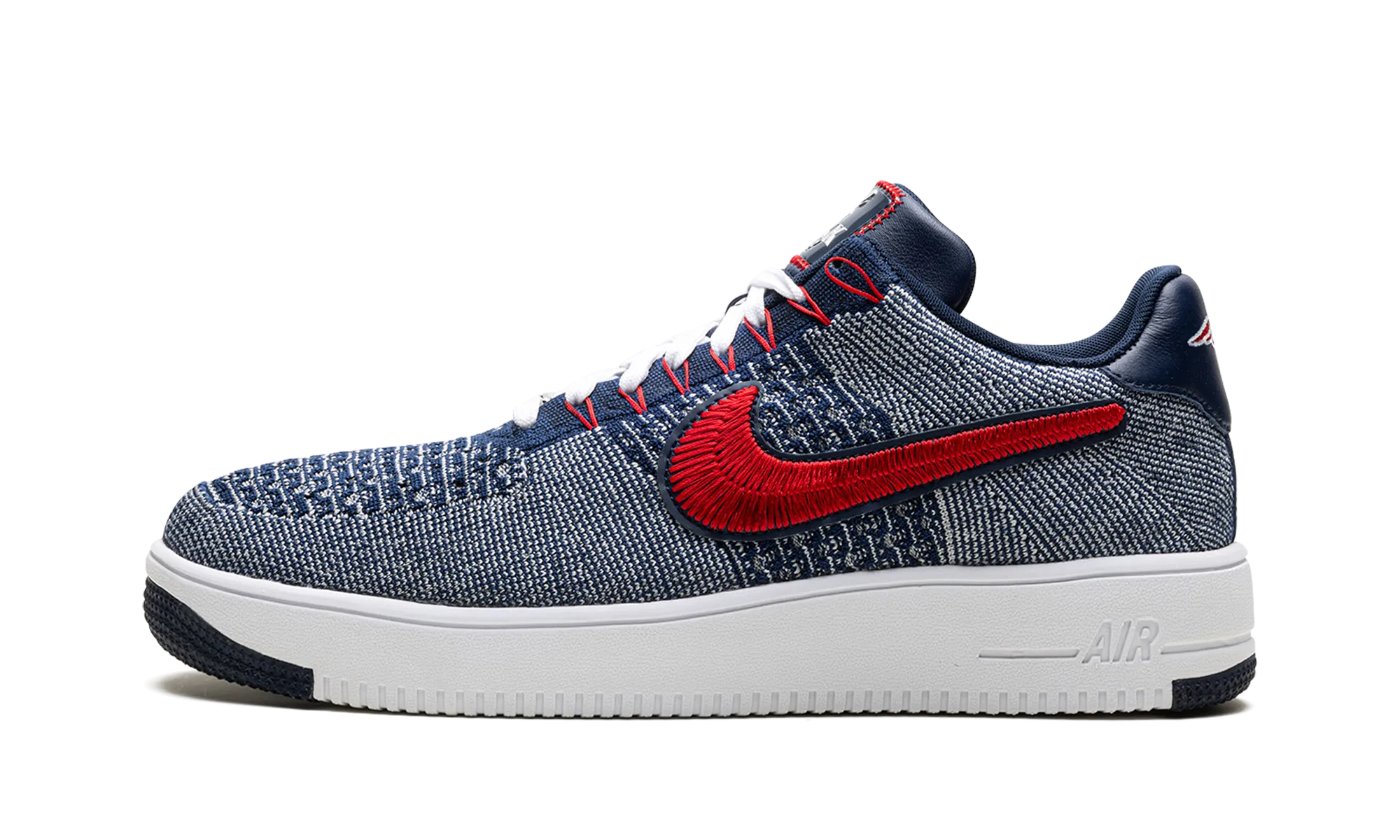 Foam Padding Technology Stylish Option Air Force 1 Ultra Flyknit Low "Patriots Robert Kraft Wolf Grey"