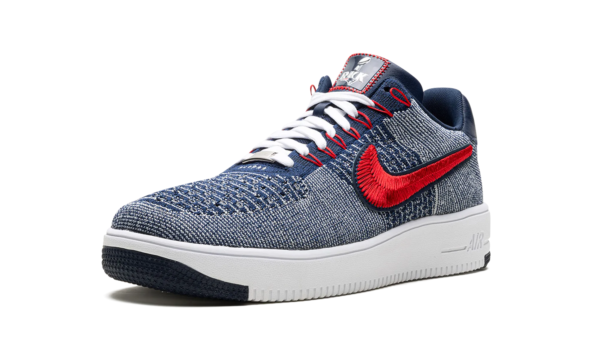 Simple Edge Air Force 1 Ultra Flyknit Low "Patriots Robert Kraft Wolf Grey"