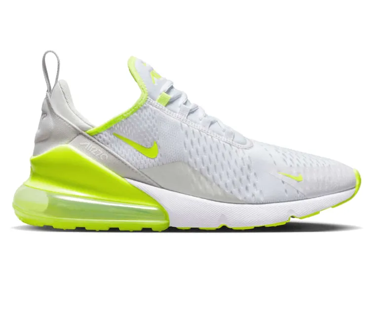 Breathable piece Neutral Step Men's Nike Air Max 270 (White/Volt)
