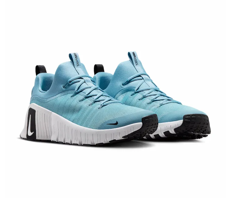 Men??s Nike Free Metcon 6 (White/Turquoise) Ventilated Collar Design