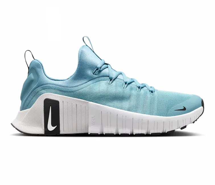 Men??s Nike Free Metcon 6 (White/Turquoise) Non Marking Rubber Flexible Outsole Flexure