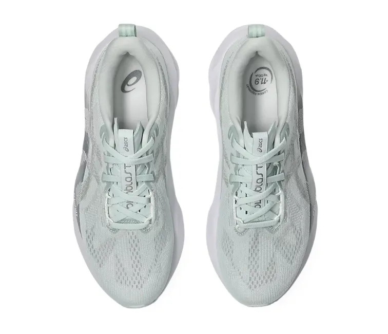 Women's Asics Novablast 5 (Pure Aqua/Seal Grey) Anatomical Heel Cup