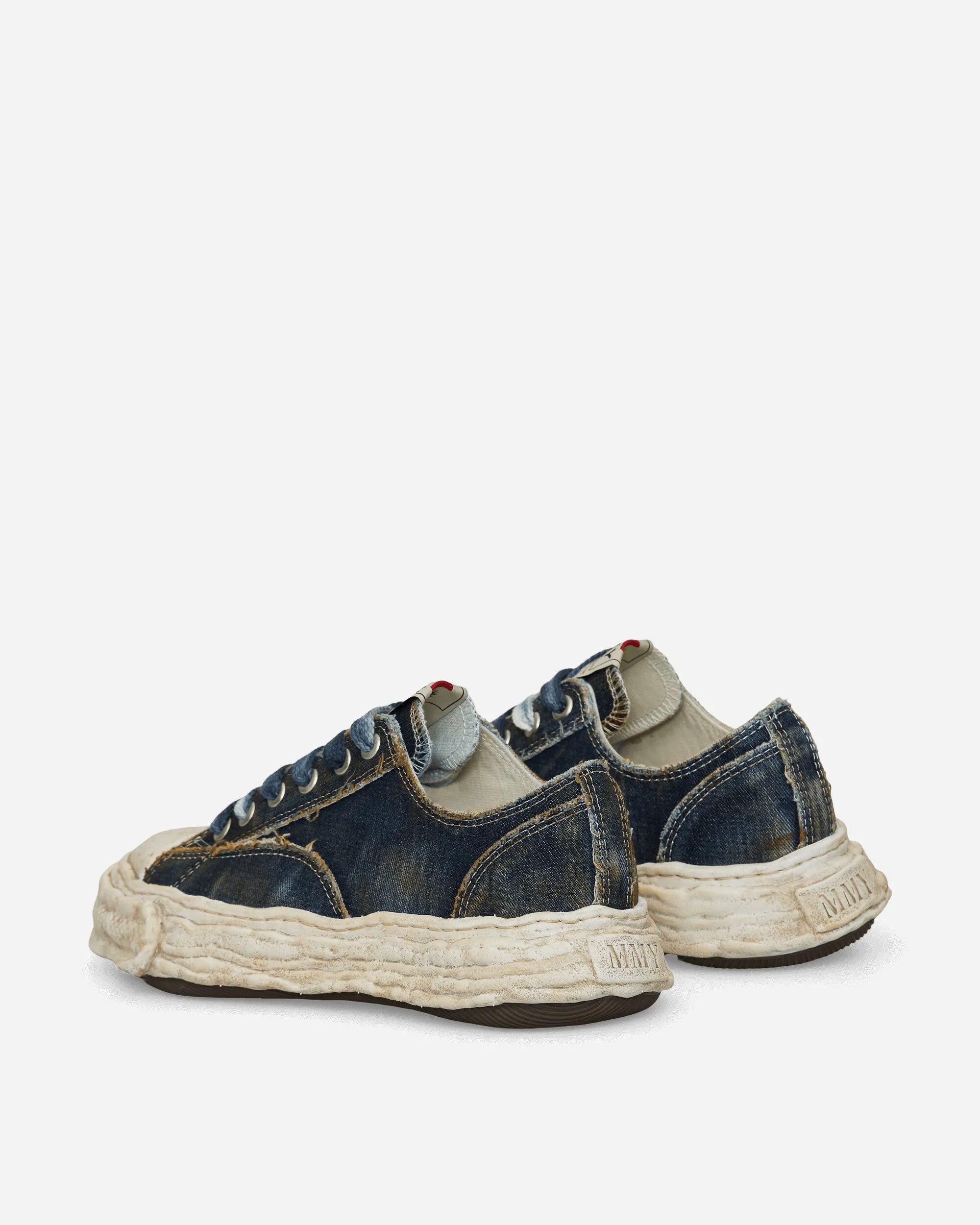 Peterson 23 OG Sole Washed Denim Low Sneakers Blue perforated