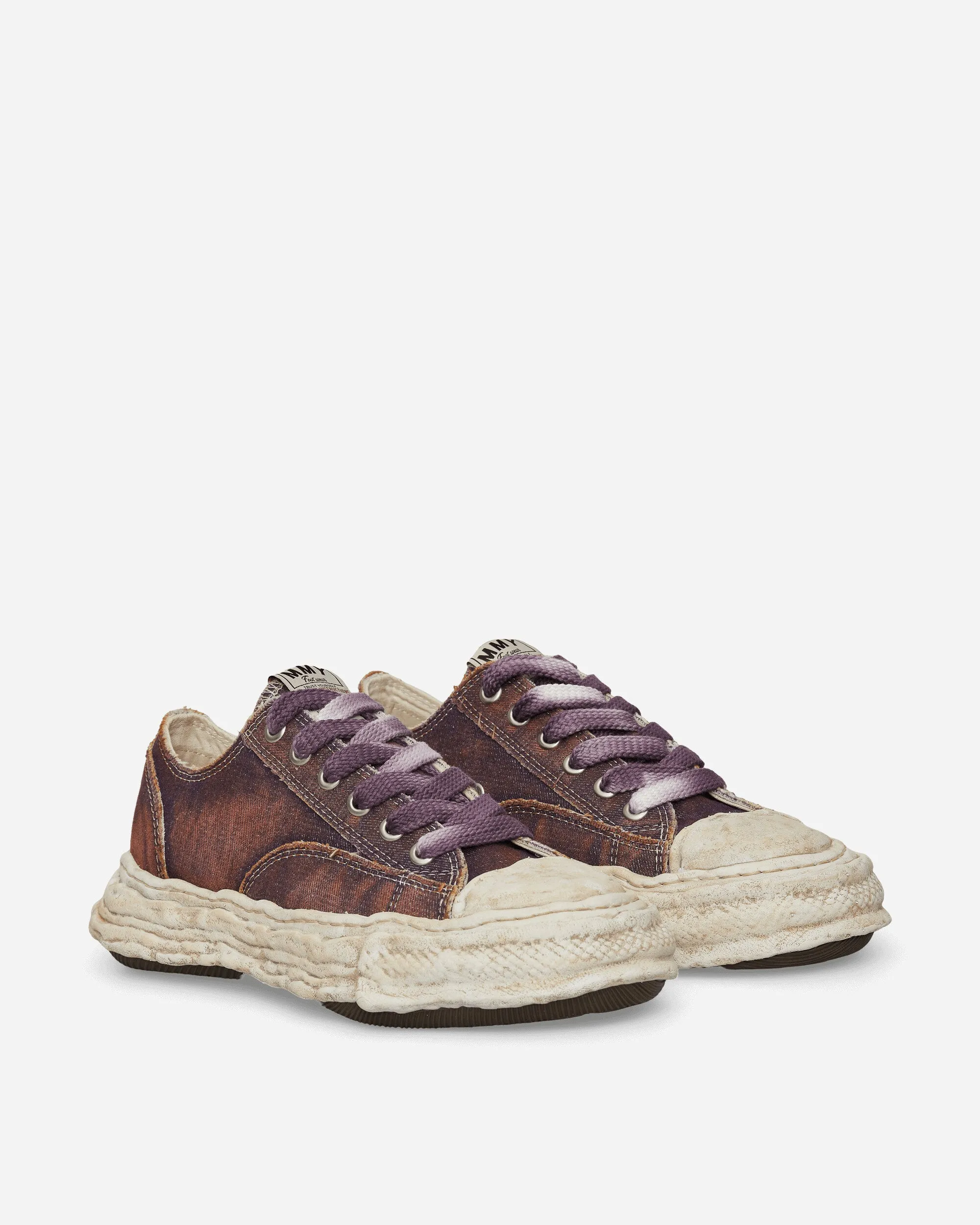 Peterson 23 OG Sole Washed Denim Low Sneakers Purple Cool Touch
