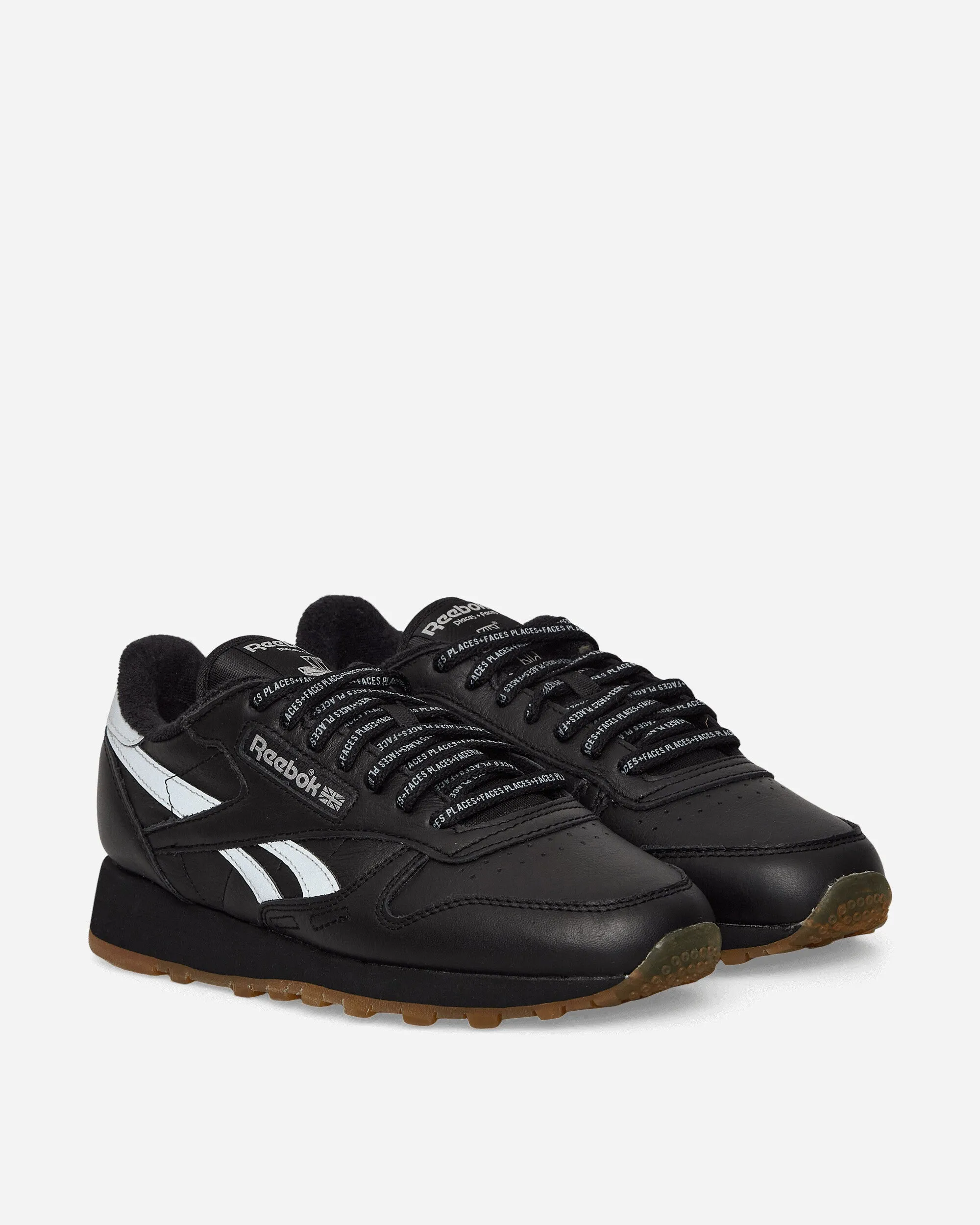 Adaptive Heel Cradle All Terrain Shoes PLACES FACES Classic Leather Sneakers Black / Silver