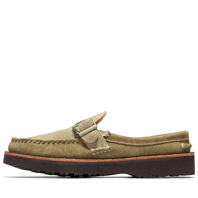 Politics x Easymoc Easy Buckle Moc - Olive/Stone Suede Fashion Comfort quick-drying
