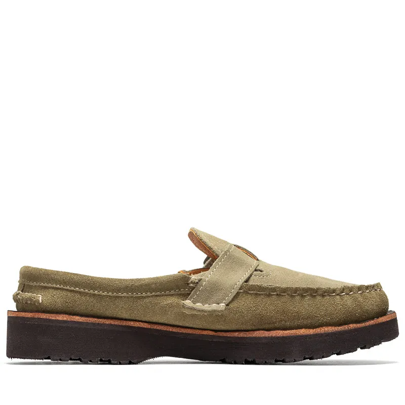 Politics x Easymoc Easy Buckle Moc - Olive/Stone Suede Outdoor Essential